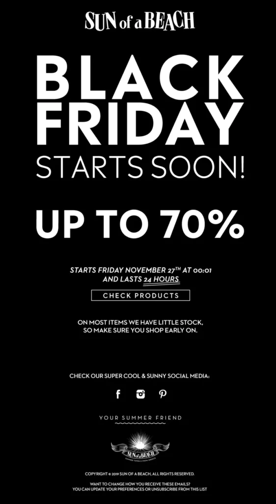 Pre-Black Friday Marketing Banner