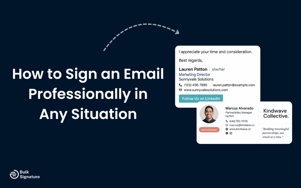 How to Sign an Email Professionally in Any Situation