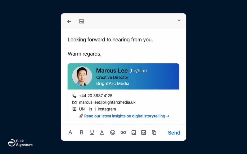 Step 4: Include a Professional Email Signature