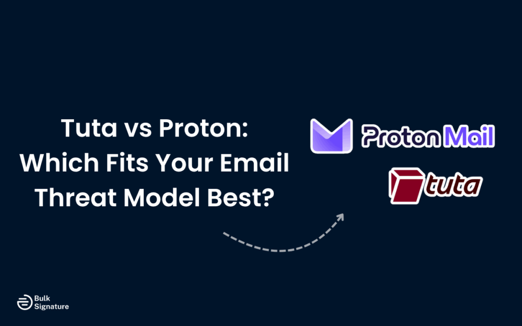 Tuta vs Proton: Which Fits Your Email Threat Model Best?