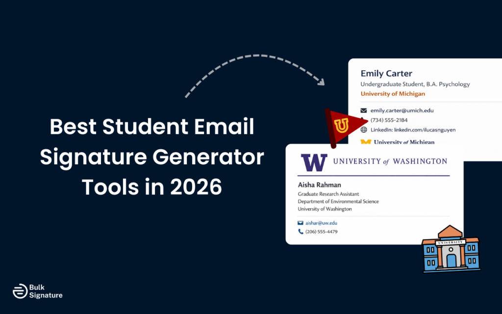 Best Student Email Signature Generator Tools in 2026