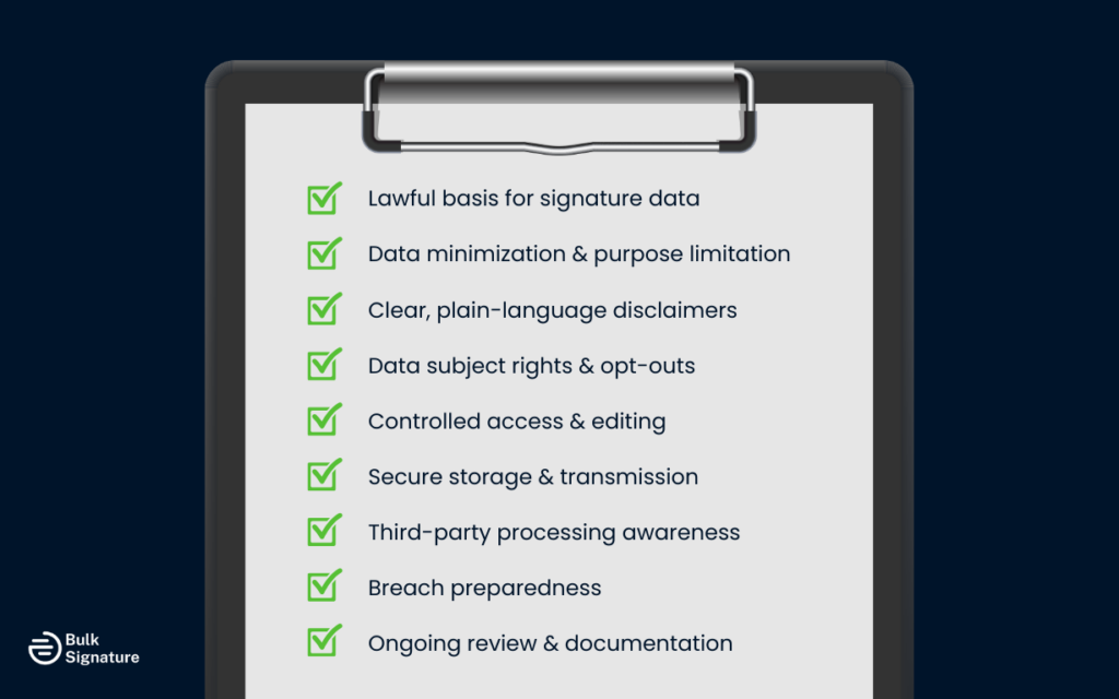 The Complete GDPR Compliance Checklist for Email Signatures and Disclaimers