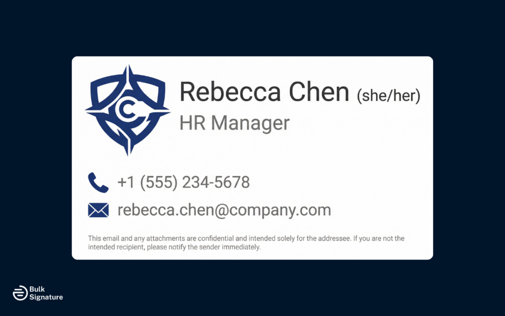 Business Email Signature Examples for HR Teams