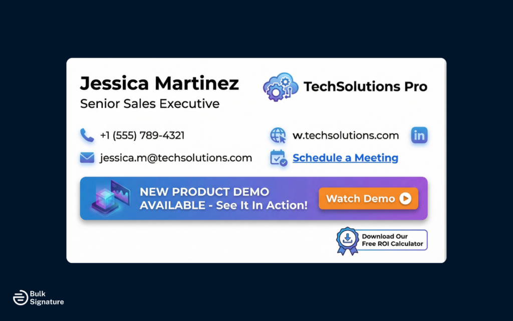 Sales and Business Development Signatures