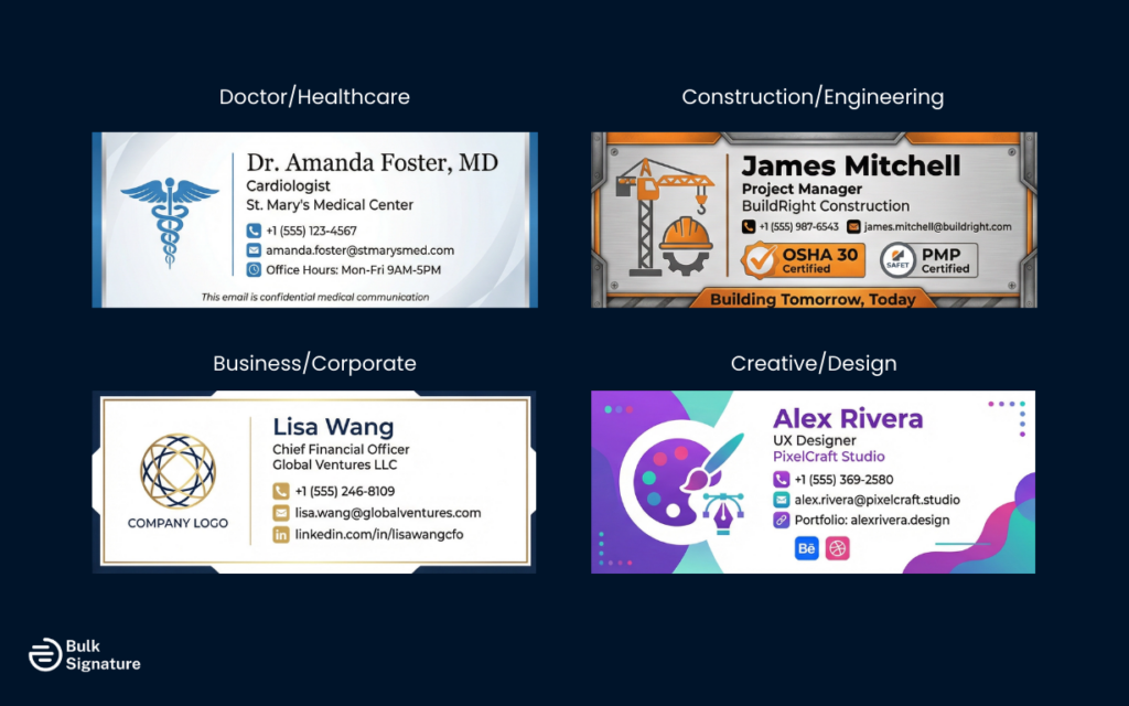 Email Signatures for Every Role and Industry