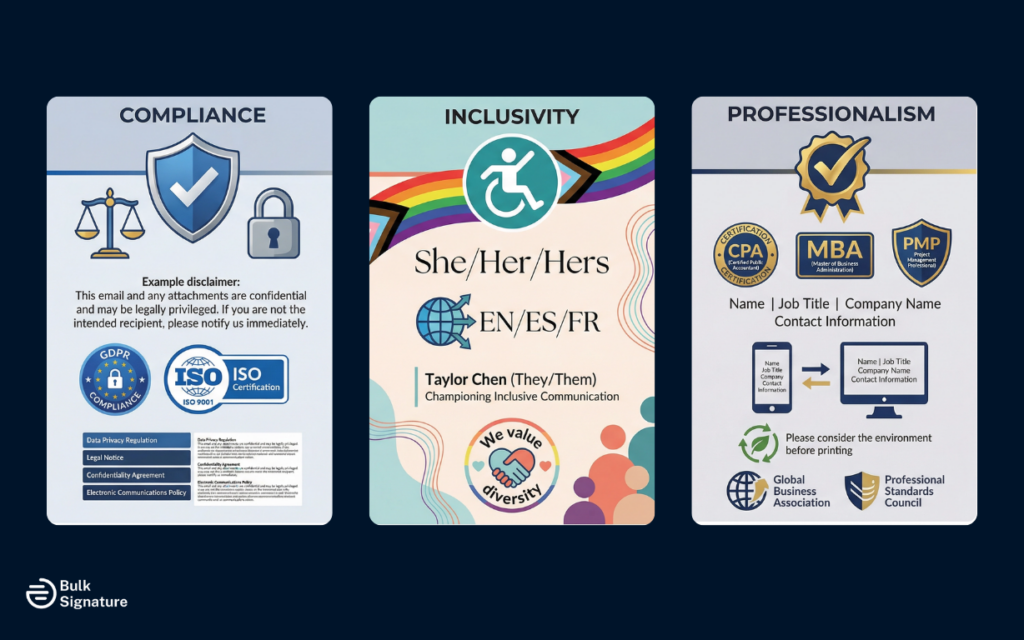 Compliance, Inclusivity, and Professionalism