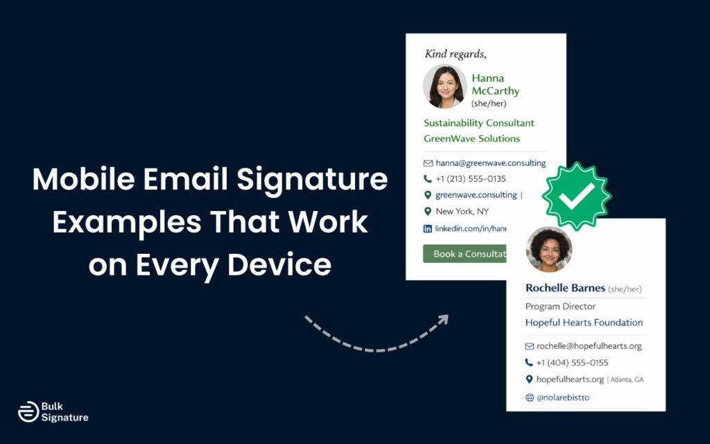 Mobile Email Signature Examples That Work on Every Device