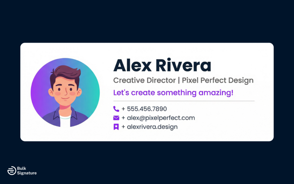 Example 5: Creative Industry Signature