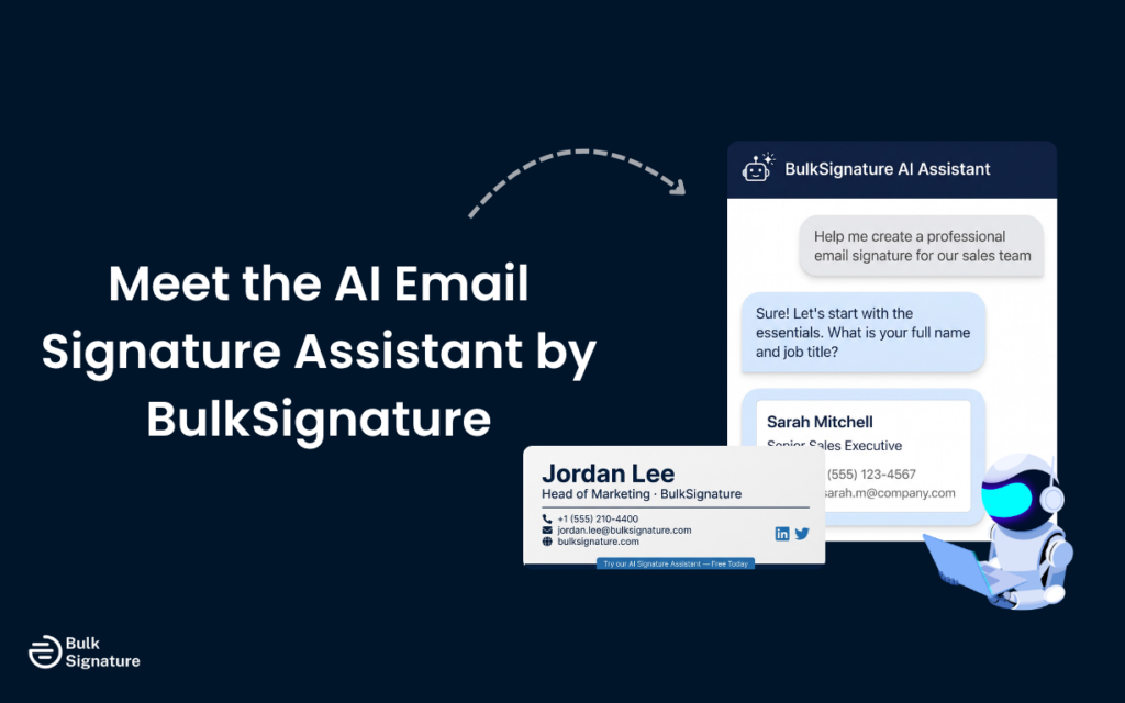 Meet the AI Email Signature Assistant by BulkSignature