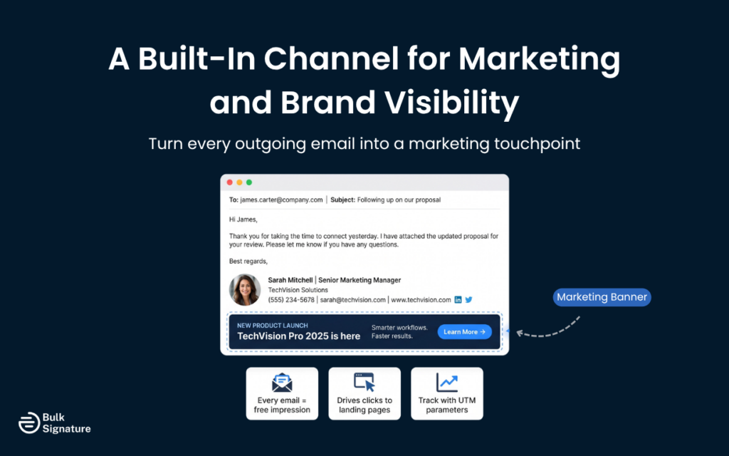 A Built-In Channel for Marketing and Brand Visibility