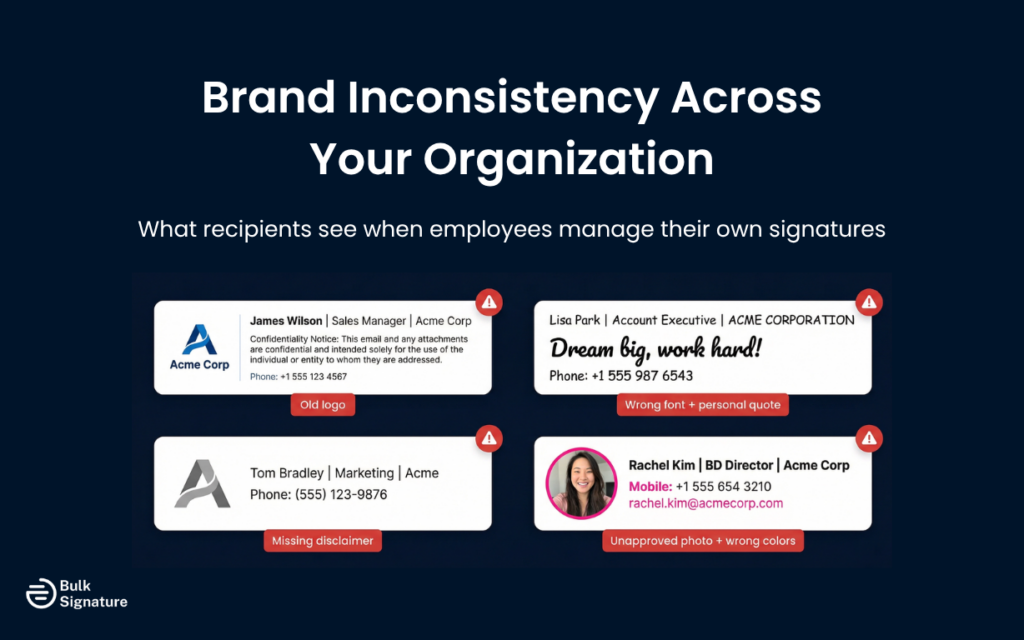 The Real Costs of Manual Email Signature Management