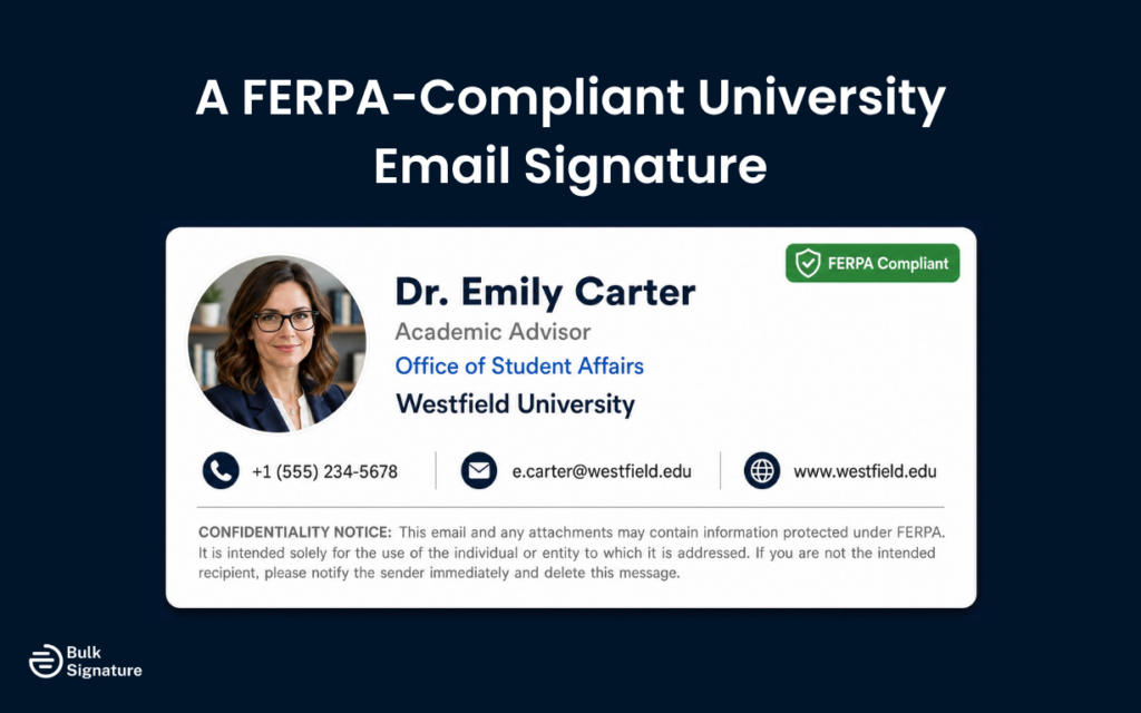 Implementing FERPA-Compliant Email Signatures