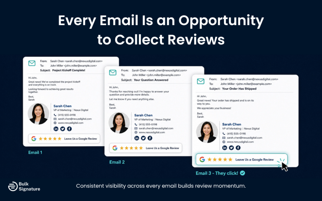 Your Email Signature Creates Ongoing Review Opportunities