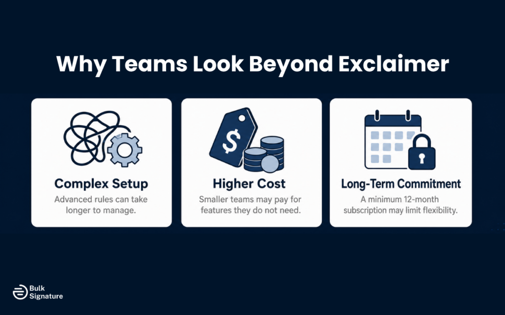 Why Look for Exclaimer Alternatives?